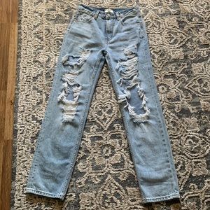 ZGY DENIM Rebound Jeans Indigo Raider Distressed Free People